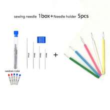 Colorful Plastic Needle Threader - Cylindrical Set, DIY Sewing Accessories, Easy Threading Tool, Beading Needle Assistant, Elderly-Friendly Needle Threader, Random Color, Mother's Day, Wedding Season, Graduation Season, Gift For Family And Friends, Needle Threader Helper For Elderly, Sewing Machine Needle Threader - Multicolor - View 15