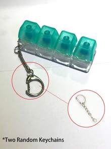 1 pezzo Portachiavi a forma di tastiera - Tasto di digitazione, Giocattolo antistress portatile e leggero, adatto per dattilografi, giocatori, sollievo dallo stress creativo, 9 tasti da premere per musica meccanica, ideale come portachiavi per auto, ufficio e viaggio, unisex, anello per dita, portachiavi rilassante e concentrante, regalo per compleanni, feste e vacanze - Multicolore - Visualizzare 22