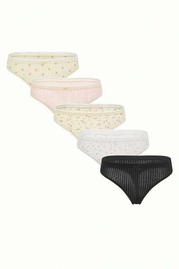 Bonmuse Bộ đồ lót thường ngày ren liền mảnh màu trơn dành cho nữ 2 chiếc có dây