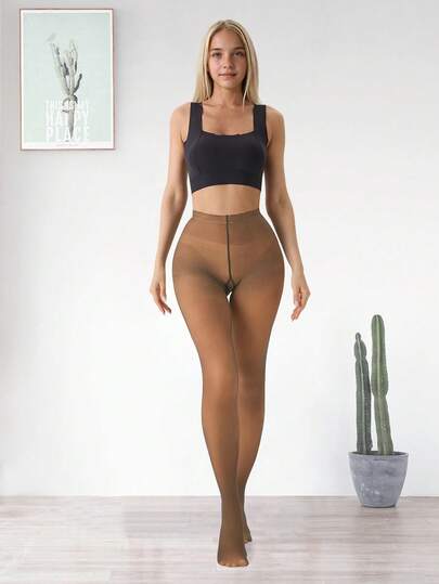 One/Multiple Optional Popular European And American Women's Ten Enticing Skin-Colored Leggings, Suitable For Plus-Size People, With/Without Fleece, Nine-Point/Stirrup Styles, Various Styles