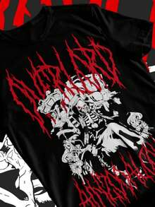 Overlord Ainz Ooal Gown T-Shirt Albedo Overlord Anime Manga Shirt Soft Tee - 黑色 - 查看 1