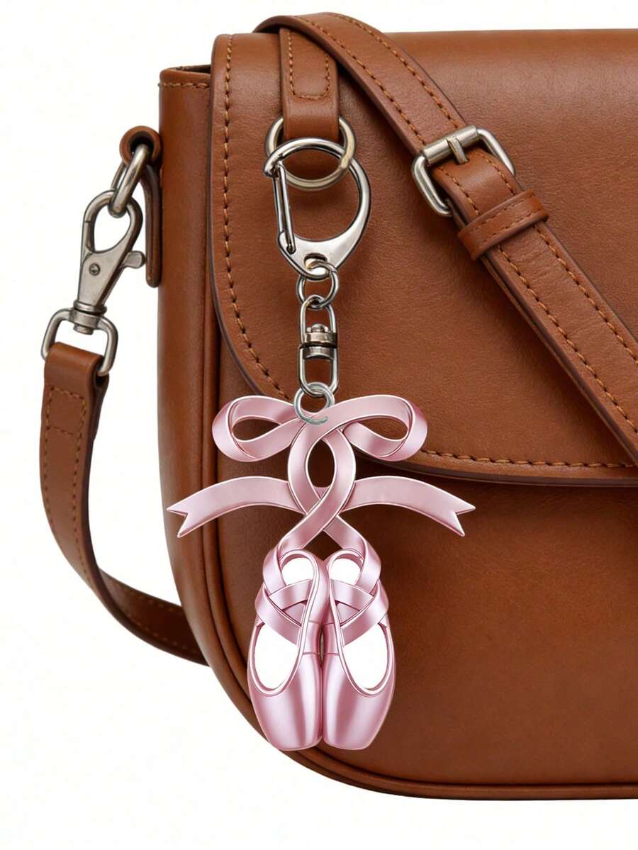 2D平底芭蕾舞鞋挂件，芭蕾舞鞋蕾丝款，优雅的舞者礼物，可作手提包、背包配饰，芭蕾爱好者纪念品，也适合挂在背包、手提包、车钥匙、门钥匙上，适合约会、学习、工作、通勤、手机配件、婚礼季、伴娘礼物、新娘礼物、生日礼物、毕业礼物、旅行配件、母亲节礼物。 - 彩色 - 查看 1