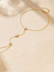 1pc S925 Sterling Silver Clover Linked Bracelet With Diamonds, Delicate Niche Design, Elegant Layered Accessory, Suitable As Gift For Lover/Partner On Holidays - Four Leaf Clover - View 7