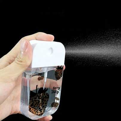 1 chai xịt khoáng nano trong suốt in hình hoa, thỏ, nơ, có thể tái sử dụng, nhẹ và tiết kiệm không gian, chai đựng nước hoa dưỡng ẩm, quà tặng nhỏ gọn, tối giản, tiện lợi cho bạn gái, bạn thân, mùa hè, các cặp đôi