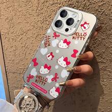 名创优品 Hello Kitty 蝴蝶结模内装饰手机壳，适用于 iPhone 17/17 Pro/17 Pro Max/17 Air/16/15/14/13/12/11/X 系列，iPhone 17 Pro Max 手机壳，iPhone 17 Pro 手机壳，iPhone 17 手机壳，防刮防褪色，女友款 - 紫色 - 查看 5