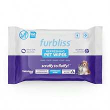 Furbliss Hygienic Dog Grooming Wipes Cleansing Grooming And Deodorizing Hypoallergenic Pet Wipes With Natural Deodorizer 100ct - Trắng - Xem 2