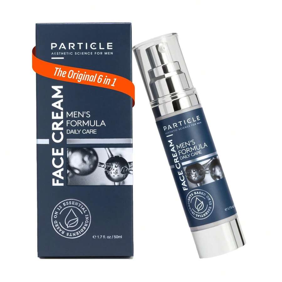 Particle 6-In-1 Face Cream For Men, Men's Daily Hydrating Moisturizer With Vitamin C, Jojoba Oil, Vitamin E & Hyaluronic Acid, Skin Care Routine, Healthy Skin Support, Pack Of 1, 1.7 FL OZ - Particle - 查看 1