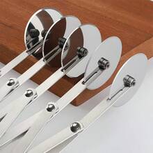 1pc Multi-Wheel Dough Cutter, 3/5/7 Wheel Metal Cutter, Kitchen Accessory, Adjustable Slicer, Pizza Cutter, Versatile Brownie/Pasta/Pizza Slicer - View 3