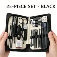 42 piezas Juego de tijeras de manicura, kit de herramientas profesionales de pedicura de acero inoxidable, adecuado para el cuidado de uñas de dedos y pies, portátil para uso en el hogar, la oficina y viajes al aire libre - Multicolor - Ver 14