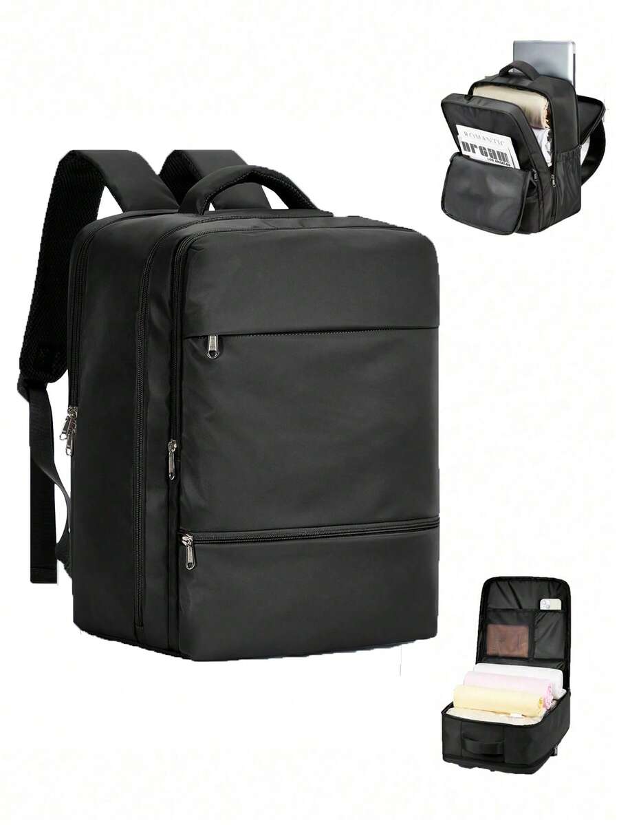 Mochila de viaje de gran capacidad, mochila de negocios para portátil, bolsa de mano (40*20*25cm) equipaje de mano conforme a la aviación, mochila multifuncional impermeable, compartimento independiente para zapatos, compartimento de separación seco y húmedo; mochila de viaje para estudiantes de secundaria, mochila para portátil de viaje diario