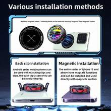USB Semiconductor Phone Cooler With Magnetic Clip And Digital Display, Instantly Cools Down Your Phone - Multicolor - View 6