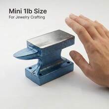 KLONKEE Mini Cast Iron Corner Anvil 1lb Worktable - Forging Anvil, Blacksmith Table Forging Tool, Cast Iron Hobby Anvil, Compact Tool For Jewelry Making, Metalworking, And Model Making - Multicolor - View 4