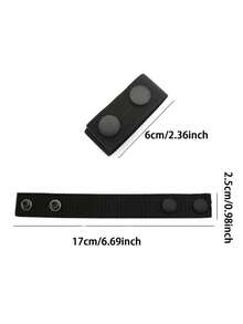 4pcs Adjustable Thickened Tactical Belt Buckle Military Accessories Double Snap Buckle Nylon Tactical Belt Loop Retainer - Multicolor - View 11