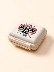 Mini 6-Compartment Portable Pill Box, Medicine Storage Box, Travel Pill Box, Printed With "My Pill Box" And Pill Pattern, 6-Compartment Small Pill Box, Sealed Pill Packaging Storage Box, 6-Day Weekly Pill Storage Box, Travel Essential Pill Box, Daily Vitamin Pill Box, Pocket Pill Box Storage Box, Exquisite Storage Box, Home Essential, Travel Essential - Multicolor - View 10