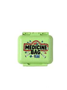 Mini 6-Compartment Portable Pill Box, Medicine Storage Box, Travel Pill Box, Printed With "My Pill Box" And Pill Pattern, 6-Compartment Small Pill Box, Sealed Pill Packaging Storage Box, 6-Day Weekly Pill Storage Box, Travel Essential Pill Box, Daily Vitamin Pill Box, Pocket Pill Box Storage Box, Exquisite Storage Box, Home Essential, Travel Essential - Multicolor - View 15