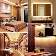 LQHZMYY 1pc LED Light Strip With Rotary Switch, COB Light Strip With Adjustable Brightness, Low Voltage 5V With USB Interface, Self-Adhesive Backing, Cuttable And Flexible, Suitable For Mirror, TV Background, Stairs, Kitchen, Bathroom Dimming, DIY Photo Frame, Surprise Gift For Girlfriend - Warm white light - View 12