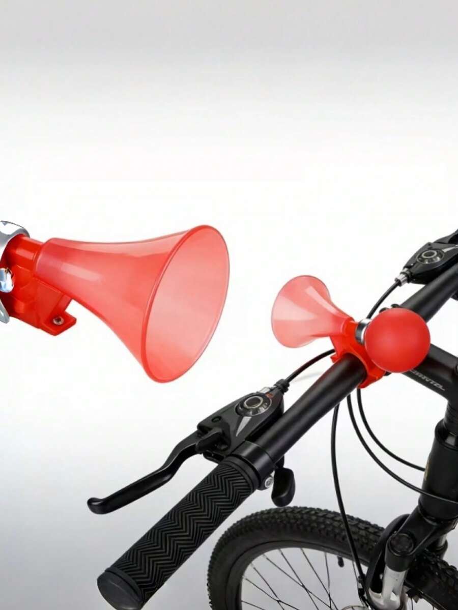 1 pieza Bocina de bicicleta colorida, diseño único, sirve como alarma de timbre para ciclismo, adecuada para manillares de plástico y scooters, herramienta accesorio de bicicleta - Multicolor - Ver 1