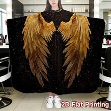 Custom Professional Hairdressing Cape With Wing Pattern, Unisex Hair Salon Haircutting Apron, Suitable For Barbershops And Home Stylists - Multicolor - View 5