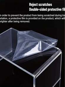 3-Tier, 5-Tier Acrylic Display Rack - Multifunctional Display And Storage Rack, Suitable For Models, Figurines, Desserts, Cosmetics, Jewelry, Cupcakes, Perfumes. Adjustable Transparent Design, Suitable For Desktop Placement, Vertical Display Rack, Transparent Acrylic Collectible Display Rack, Transparent Acrylic Plant Rack, Transparent Acrylic Jewelry Display Rack, Stores, Home Decor - Clear - View 6