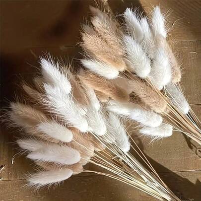 55-60 pezzi, erba finta a coda di coniglio rossa da 17 pollici, steli di erba artificiale a coda di coniglio per decorazione domestica, adatta per composizioni floreali in stile boho, fai-da-te, decorazioni per casa, cucina e matrimoni, Natale, Ringraziamento, decorazioni per corone