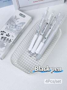 Mule Pen Set, Retractable Neutral Pen, Creative High-Quality Quick-Drying 0.5mm Black Ink Pen, Suitable For Students - Muller Set Press Pen - View 11