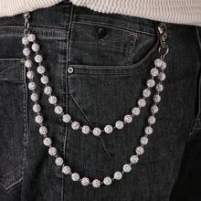 Móc khóa đính đá phong cách đường phố Harajuku cho nam, ví, thắt lưng, quần hip hop, quần jeans, trang sức rock. - Nhiều màu - Xem 4