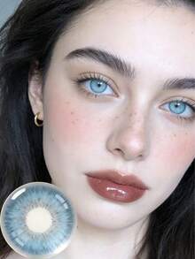 3D Contact Lens Case Set, Portable Travel Accessories For Daily Outdoor Use, Holiday Gifts, Exclusive For Halloween Role Play, Masquerade Party,6-Month - Multicolor - View 3