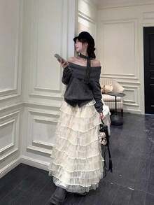 Women Skirts - Apricot - View 6