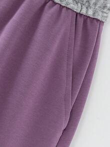 mini bala Smart Kids Summer Shorts, Breathable Quick-Dry Knee-Length Casual 2026 - Deep Purple - View 7