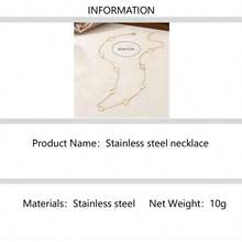 Minimalist Versatile Stainless Steel Hollow Four-Leaf Flower Necklace, Gold Fashion Women's Four-Leaf Flower Pendant Long Sweater Chain - Long Necklace - View 9