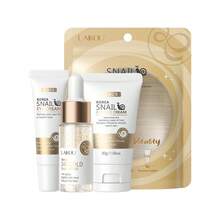 LAIKOU Snail Skincare Set 3PCS - Moisturizing Facial Cleanser, Eye Cream & Face Cream, Travel Size Kit For All Skin Types - 1set - View 2