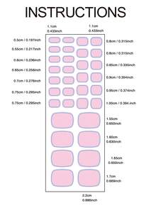 1片蓝色叶子全固化凝胶美甲贴纸 - 金色闪粉精致清新凝胶美甲贴纸 - 不伤及紫外线，保护天然指甲，易于粘贴，适合女性日常、休闲、居家DIY美甲 - 淺藍色 - 查看 4