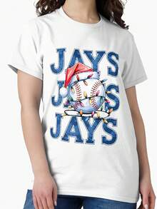 Women's Casual Latest Style Cotton-Shirt Jays Hat (By Roy &) - Features Jays Design, A Casual Party Accessory Suitable All Seasons, With A-Washable Iconic Badge, Suitable Year-Round Wear (Style Is Specially Made Jays Fans). Versatile Style Suitable Summer Wear - 白色 - 查看 7