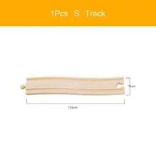 Nueva intersección estrella tren de madera accesorios ferrocarriles toda la marca de juego de vía de madera juguetes educativos para niños - VIOLETA/Violeta - Ver 29