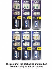 2 piezas Cepillo de dientes eléctrico oscilante a pilas ORAL B Pro-3D White Pulsar - Multicolor - Ver 11