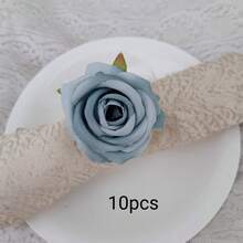 4个/10个装,直径4厘米/1.57英寸的金属餐巾环,花卉工艺环,用于餐桌装饰,适用于餐厅、咖啡馆、家庭、婚礼、派对、野餐和聚会。多种颜色和款式可供选择。 - 彩色 - 查看 29
