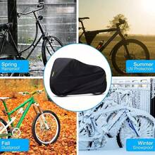 Heavy Duty Bicycle Bike Cover Waterproof Rain Dust Protector Outdoor For Bikes - Black - View 2