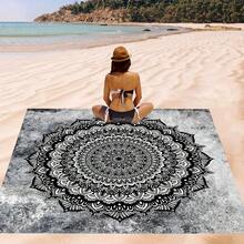 1 tấm chăn trải biển họa tiết Mandala phong cách Bohemian, cỡ cực lớn, nhẹ và bền. Lý tưởng cho du lịch, cắm trại và dã ngoại. Kích thước lớn dành cho người lớn. Hoàn hảo cho bãi biển và các hoạt động ngoài trời. - phong cách2 - Xem 2