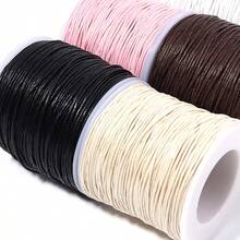 70m/Roll Waxed Cord 1mm Retro Color Braided Rope For Beaded Bracelet, Keychain, Pendant DIY Jewelry Making Tassel Craft Supplies - Waxed Thread - View 10