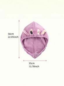 Disney, 1/2pcs, Stitch&Angel Shower Caps, Cute Dry Hair Caps, Fast Drying Microfiber Shower Caps, Thick And Soft Absorbent Towels, Women's Hair Care Accessories, Suitable For Daily Family, Travel, And Campus Use - Multicolor - View 4