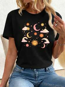 Women T-Shirts - Black - View 1