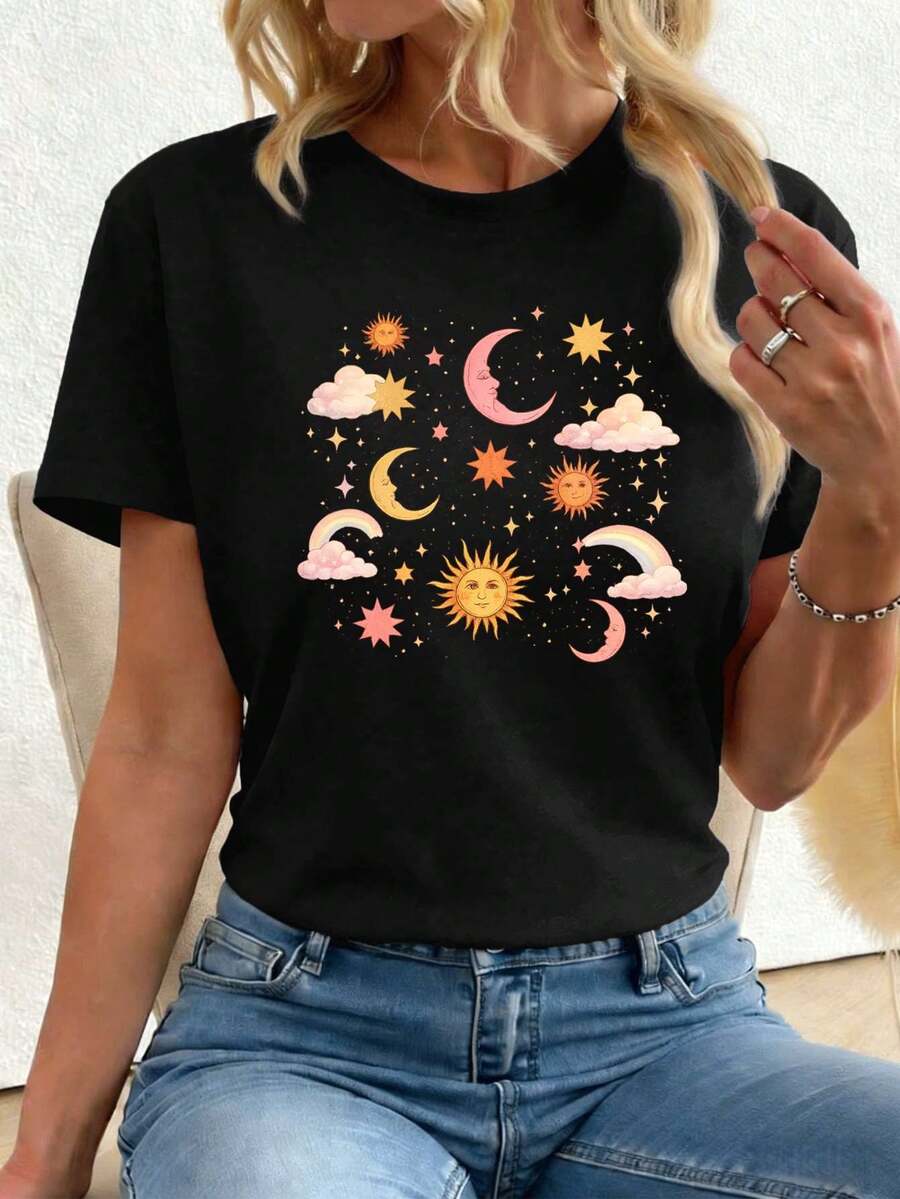 Women T-Shirts - Black - View 1
