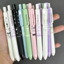 4支可爱蝴蝶结造型按动式圆珠笔，高品质速干0.5mm黑色墨水笔，INS风格，适用于笔记本、考试、办公用品、学生礼物 - 套裝 - 查看 3