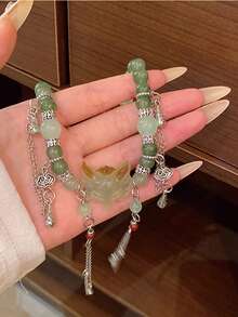 1 chiếc vòng tay hình cáo chữa bệnh đa chức năng độc đáo, sáng tạo, làm thủ công, món quà tinh tế dành cho phụ nữ, mùa hè, trang sức. - trái cam - Xem 9