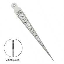 1mm To 15mm Precision Stainless Steel Taper Gauge Feeler Gauge Welding Gap Inspection Metric & Imperial Woodworking Tool - Multicolor - View 6