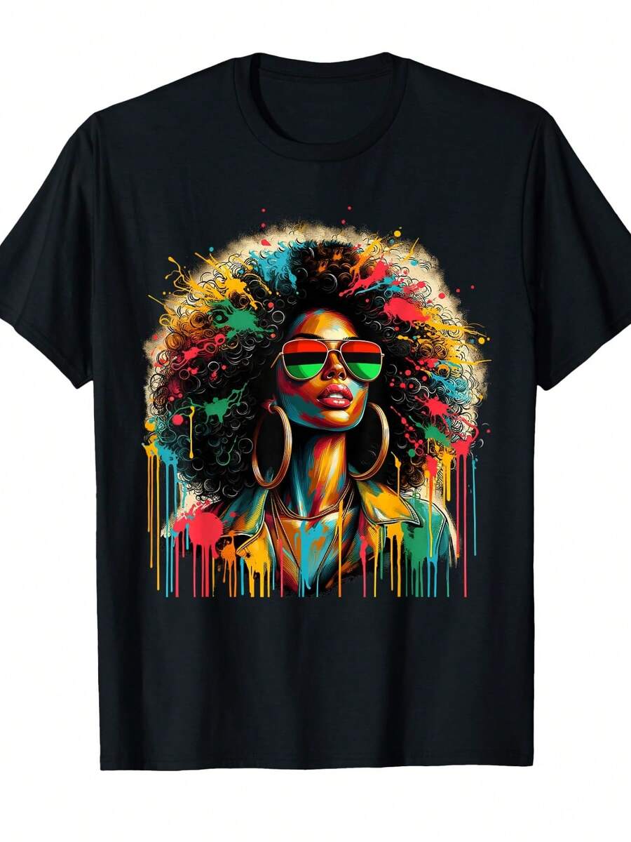 Abstract Art African Clothing Fun ... - Black - View 1