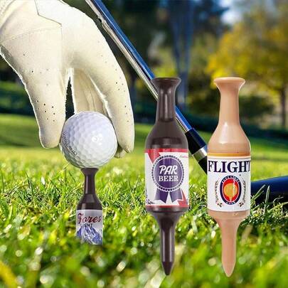 1 cái/3 cái/6 cái Giá đỡ bóng golf, Giá đỡ bóng golf hình cốc bia, Giá đỡ bóng golf hình cốc bia cố định cho sân golf ngoài trời, Dụng cụ luyện tập golf, Giá đỡ gậy golf chuyên dụng có thể tái sử dụng cho khu vực phát bóng