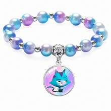 1pc 2026 Popular Gradient Beads In Macaron Hues. Random Styles, Stylish For Daily Wear. Great Gifts For Various Festivals. (Stochastic Style) - Multicolor - View 6