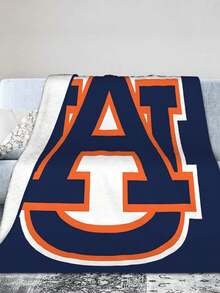 Auburn Merch University Tigers Throw Blanket Warm Blankets Breathable Air Conditioner Blanket For Car Classic Outdoor Blankets For Picnic For All Season - 黑色 - 查看 3
