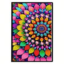 5D DIY Diamond Painting Notebook, A5 Size, Religious Figure & Mandala Pattern, Diamond Painting Notebook Set, Suitable For Handmade Creative Gift - G - View 17